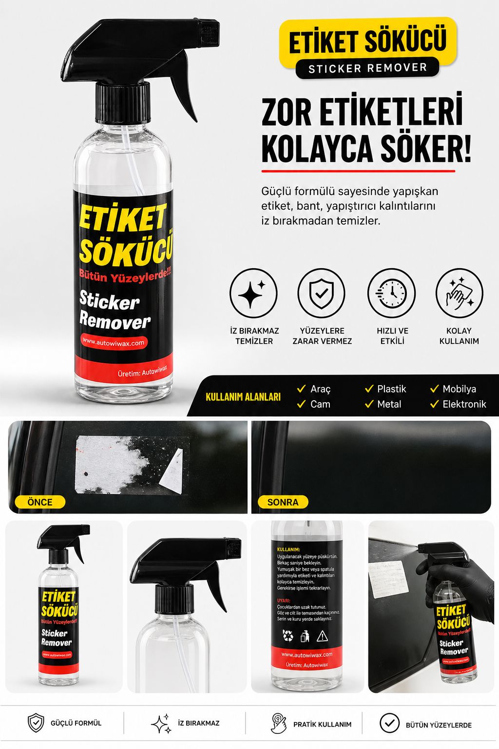 500ML ETİKET SÖKÜCÜ (PPF SÖKÜCÜ) - Thumbnail 2